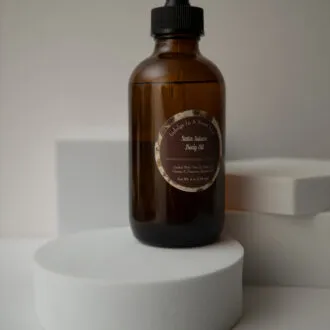 Satin Solace Body Oil bottle